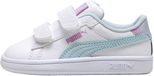 PUMA Smash 3.0 Faded Glow V Inf Baskets Blanc-Aqua