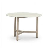 LUX outdoor living Logan Koffietafel Sintered Stone Aluminium Marble Latte 50cm Rond