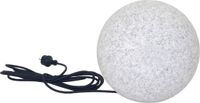Trango IP65 Tuinbol 20cm Ø Granietsteenlook met E27 LED Lamp