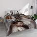 Italian Bed Linen Dekbedovertrek van microvezel met digitale print Goodnight, Peggy, tweepersoonsbed