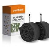 Prophete Fietsbinnenband, dubbelpak, Dunlop-ventiel, zwart