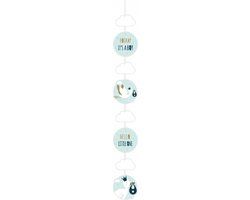 Merkloos / Sans marque Paper Dreams Hanging decoration - Newborn baby boy