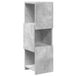 vidaXL Hoekkast 25,5x25x80cm Bewerkt Hout Beton Grijs