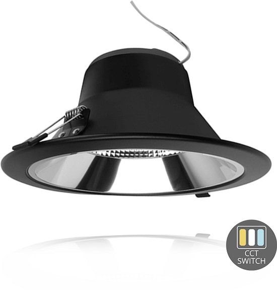 EMAT Downlighter 20W 2200lm Ø232mm Zwart