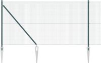 vidaXL - Gelast hekwerk met stekels, 10 x 1 meter, groen, gaas