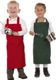 LINK Kitchenwear Keukenschort - Kinderen - Wit - Polyester - Effen - 60 x 60 cm