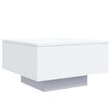 vidaXL - Salontafel - 55x55x31 cm - bewerkt hout - wit