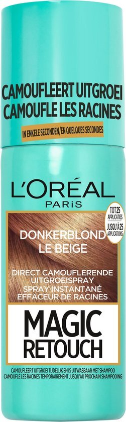 L'Oréal Magic Retouch Donkerblond - camouflerende uitgroei spray 75ml