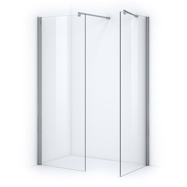 Maxaro Inloopdouche Zircon Comfort 70x70cm Veiligheidsglas 6 mm Chroom