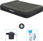 Bestway opblaasbare luchtbed – voor 2 personen – 152 x 203 x 36 cm – groen – inclusief accessoires
