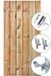 Merkloos Tuindeco Tuindeur Privacy grenen 130 cm