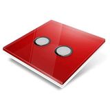 Diamond Diamond Printplaat, 2 Knoppen, Rood