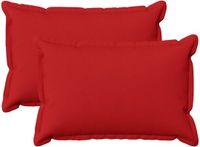 vidaXL - Kussensloop - 2 stuks - HOUTEN - Rood - 50 x 75 cm - Katoensatijn