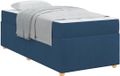 vidaXL Bedframe met matras Blauw 90 x 190 cm Stof
