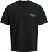Jack & Jones Junior T-shirt JORNORREBRO TYPO TEE SS CREW NECK SN JNR - Zwart - Katoen - Maat 140