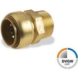 VSH Raccord à visser, 28 mm x R 1", laiton, DVGW, raccord à visser, 2 pièces