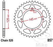 JT-Sprockets JTR857-47 tandwiel