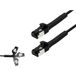 BKL Electronic 144012 Câble r éseau RJ45, câble patch CAT 8.1 U/FTP 1,5 m Noir 1 pièce(s)