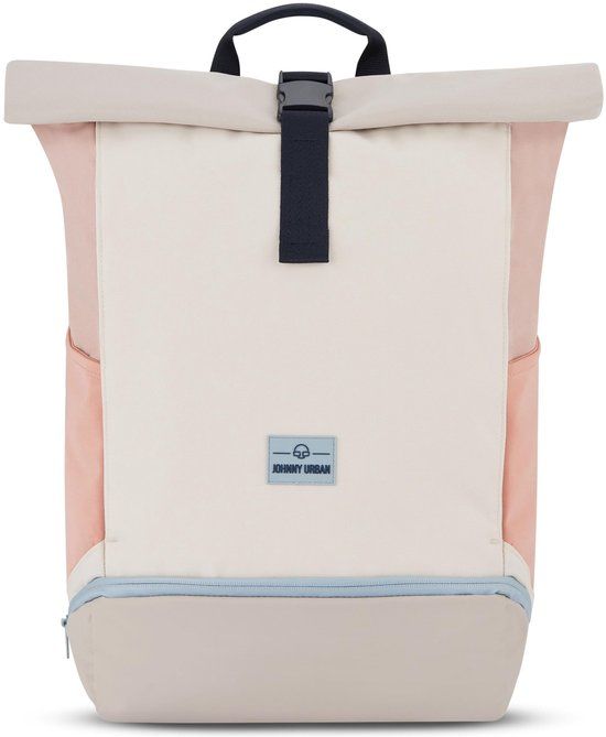Johnny Urban Rugzak Heren & Dames Roze - Allen Large - Rolltop Rugzak Groot voor Fietsen, Werk, Universiteit - Laptop Dagrugzak met Schoenenvak - Waterafstotend