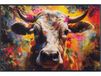 wash+dry Cowy McCow Decoratieve deurmat Binnen Rond Meerkleurig