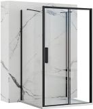 Rea Rapid Slide Black 100x80 - 195 cm - U-Douchecabine - Rechthoek - Zwart