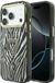 Guess - Zebra Glitter Triangle Logo MagSafe (GUHMP18X6HZPGTLS) - iPhone 18 Pro Max / iPhone 17 Pro Max - Argent