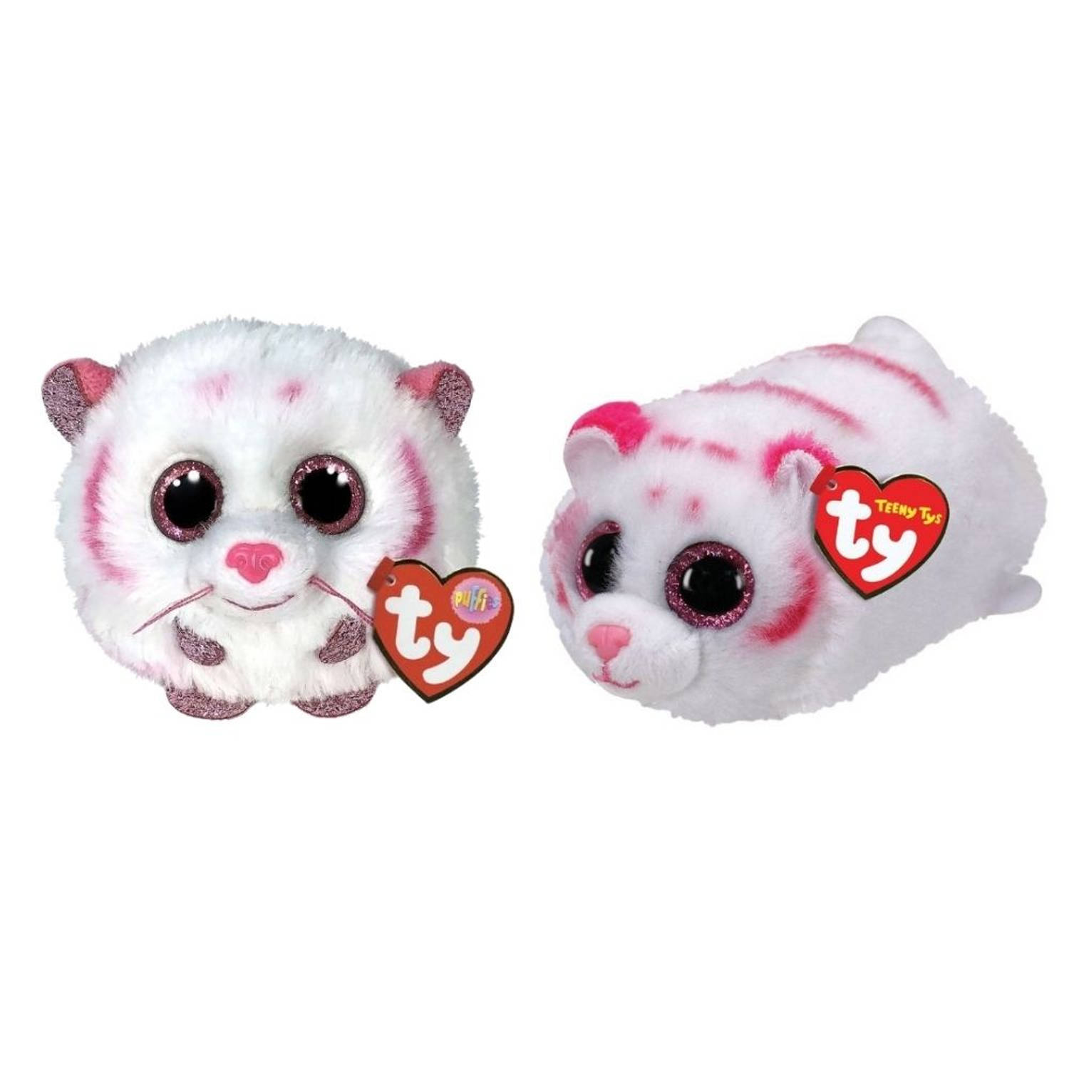 TY - Knuffel - Teeny Puffies - Tabor Tiger & Tabor Tiger