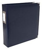 We R Memory Keepers Faux lederen 3-rings bindmiddel, marineblauw
