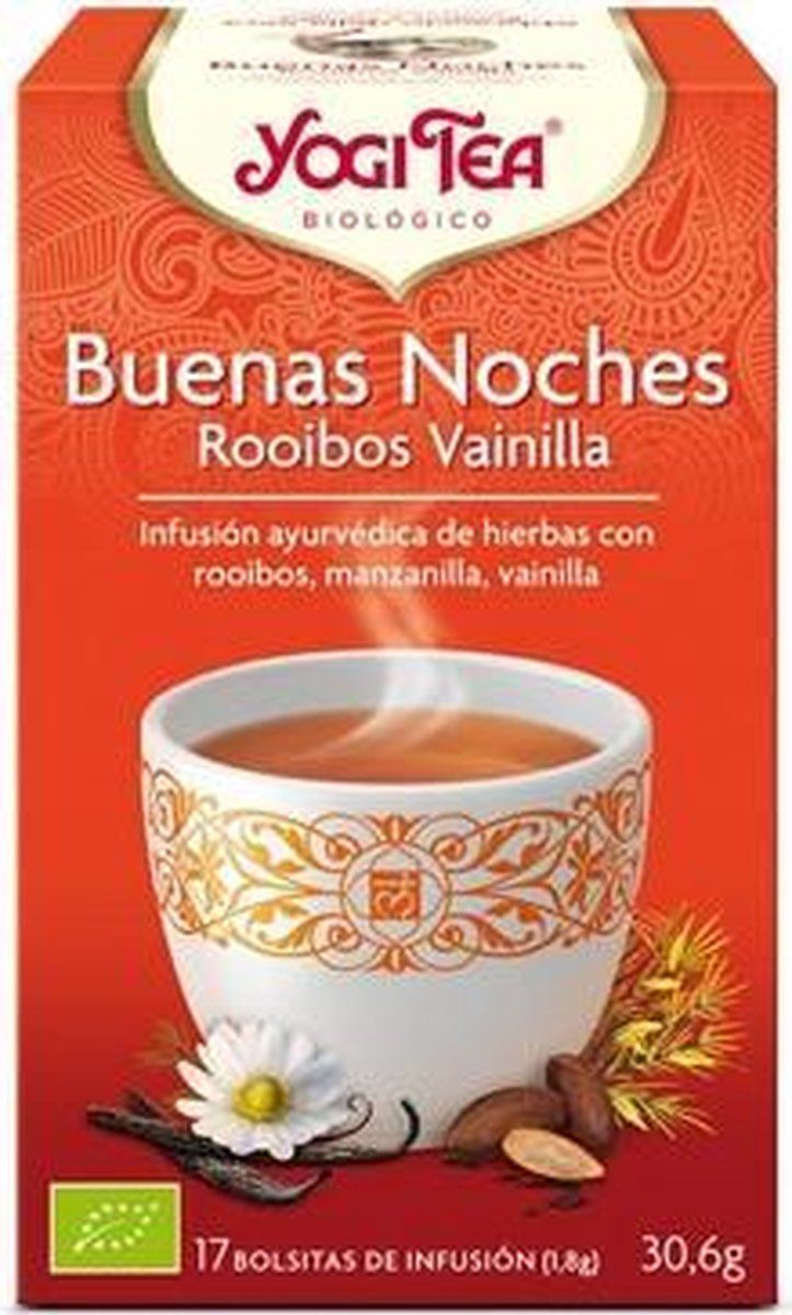 Yogi Tea Buenos Sueños Rooibos Vainilla Infusión 17 X 1,8 G