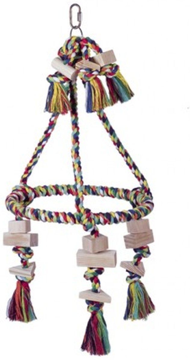 Nobby Hanger piramide met houten blokjes - Ø 30 cm - 59 cm