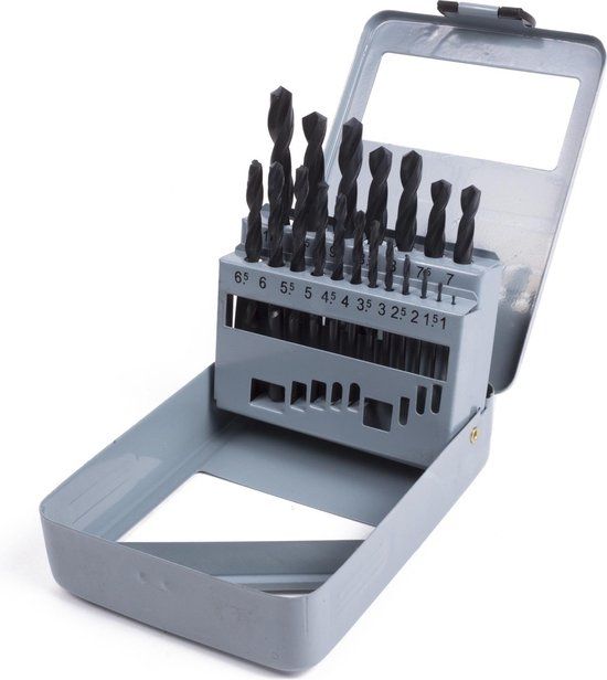 Benson Metaalborenset - HSS - 19 delig - Stalen cassette - 1-10 mm