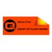 Brother TZe-B51 - 5m Noir sur Orange Fluorescent / Ruban Laminé / 24mm (Marque Maison)