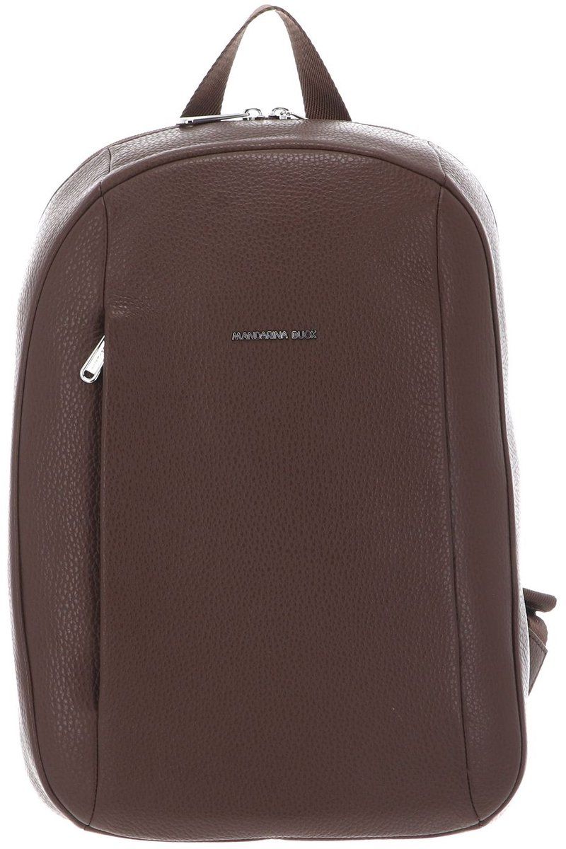MANDARINA DUCK Mellow Leather Backpack Milk Chocolate bruine