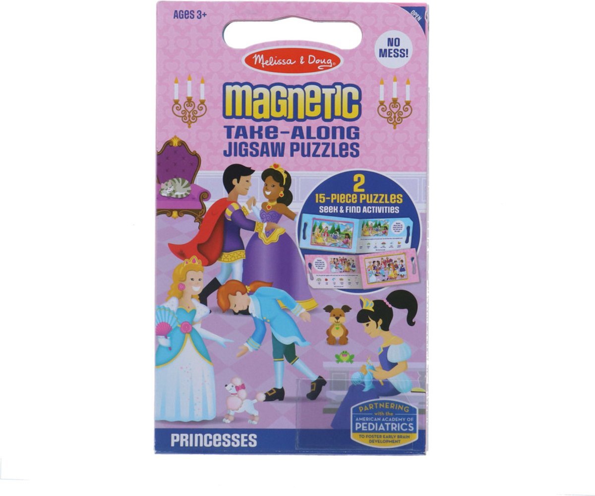 MELISSA & DOUG Magneetpuzzel Princess 2x 15 Stukjes