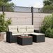 Maison Exclusive - Salon de jardin 5 pièces avec coussins, rotin synthétique noir