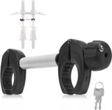 Merkloos Icecat Framehouder voor fietsendrager, 32 cm, afsluitbaar, aluminium, geschikt voor framebuizen van 3 tot 6 cm