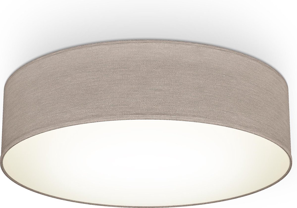 B.K.Licht - Decoratieve Plafondlamp - Ø38cm - modern - voor binnen - taupe - met E27 fitting - excl. lichtbronnen