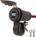 Orbit Electronic ProRide 12V USB Lader Moto - 3 Ports avec Interrupteur/Voltmètre - QC3.0 - Bleu