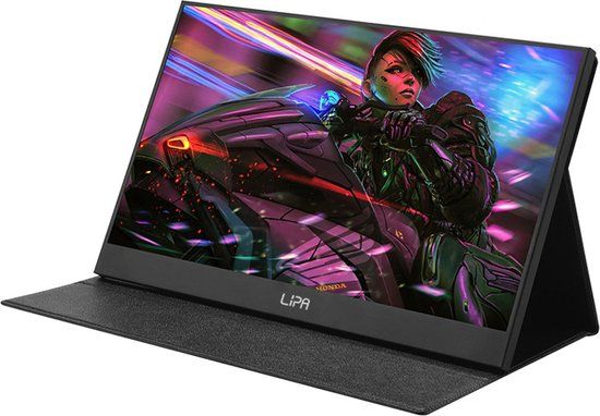 Lipa AX-50 15.6 inch Portable Monitor - Full HD - IPS - HDMI - USB-C - For Gaming & Work