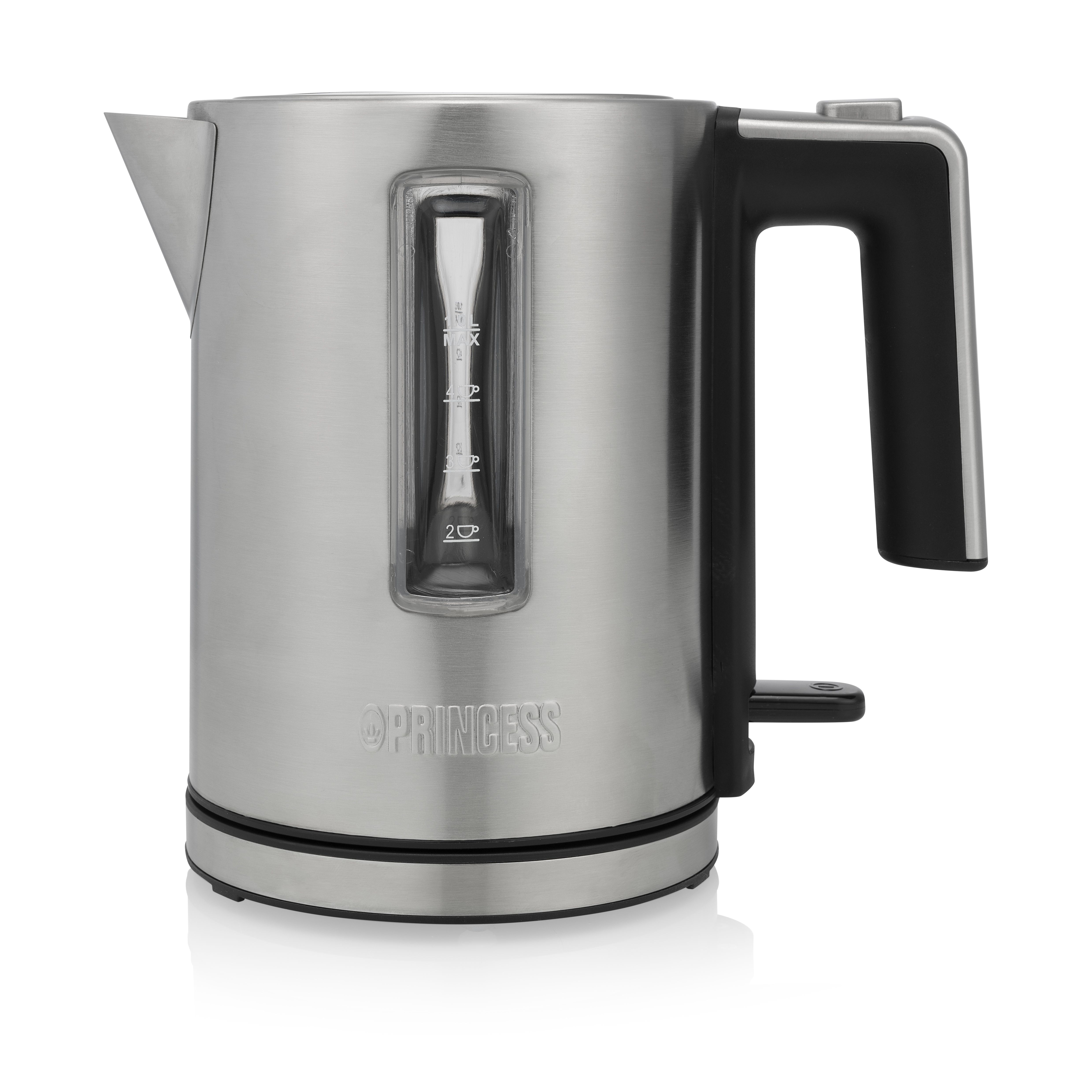 Princess Waterkoker Deluxe 236045 - 1L - Zwart/RVS