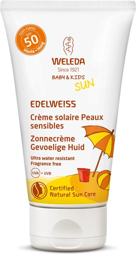 Weleda Sun Edelweiss Zonnecrème Gevoelige Huid SPF50