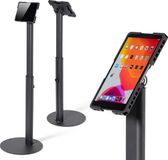 Tabdoq universele verstelbare tablet vloerstandaard, zwart