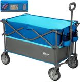 Chariot de transport pliable bleu