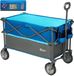 Chariot de transport pliable bleu