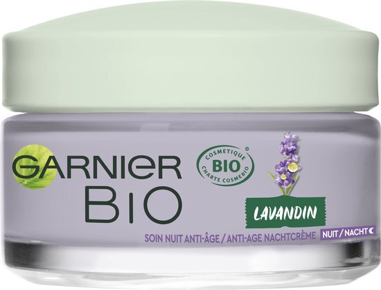 Garnier Skinactive Face Anti-Age Lavendel Nachtcrème - alle huidtypes, zelfs de gevoelige - 50 ml