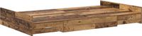 vidaXL Opbergbedframe met lade Oud Hout 120 x 200 cm Bewerkt hout