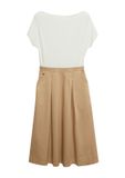 s.Oliver Robe crème / brun clair