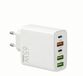 Vyzio - 65W Chargeur Rapide USB-C - Adaptateur Multi-Ports - Chargeur 5-en-1 - Universel pour Ordinateur Portable, iPhone, Samsung & Android - Chargeur de Voyage - Noir - SPEEDPOD