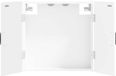vidaXL Dartbord Kabinet UTRECHT Wit 52,5 x 10,5 x 53,5 cm Bewerkt hout