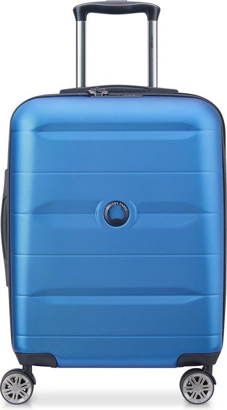 DELSEY Delsey Comete+ Slim Cabin Trolley 55 light blue Harde Koffer Blauw